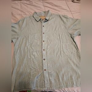 Palm Island Men's Green Button-Up Shirt